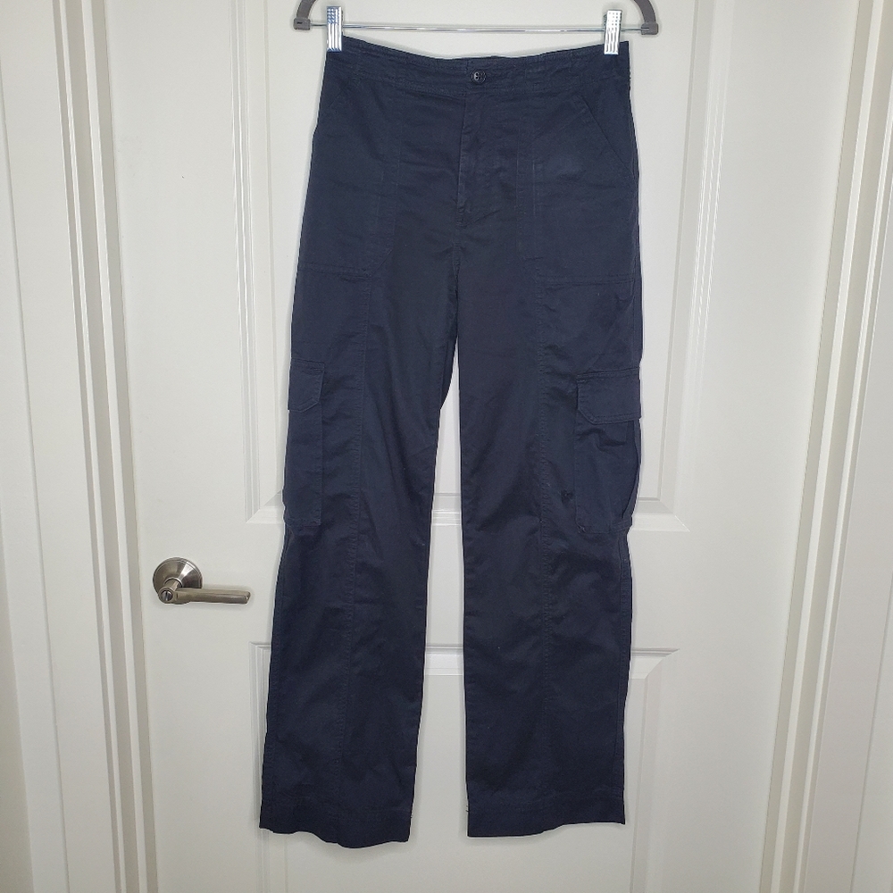 Abercrombie & Fitch Black High Rise Relaxed Cargo Utility Pants - Picture 4 of 11
